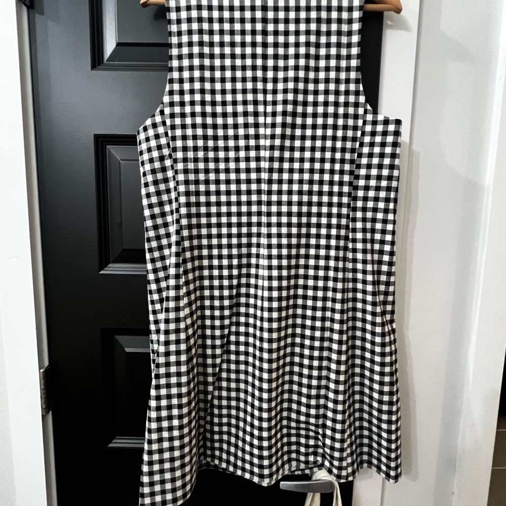 Madewell V-Neck Mini Vest Dress in Gingham. NWT - Picture 6 of 9